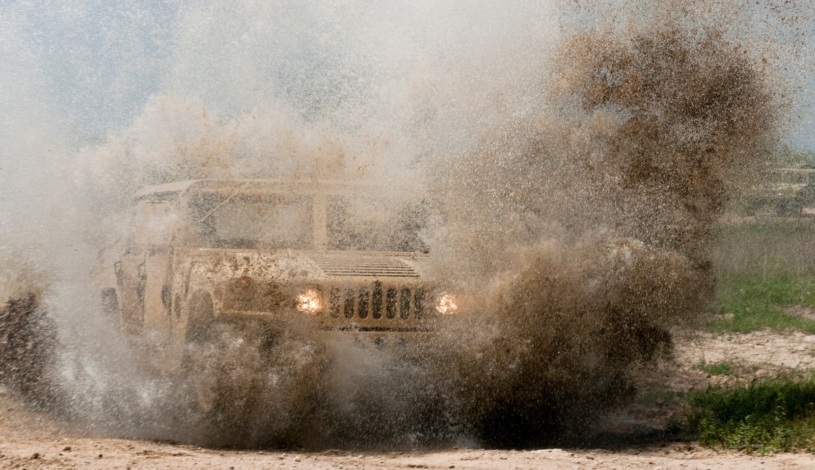 Humvee in action
