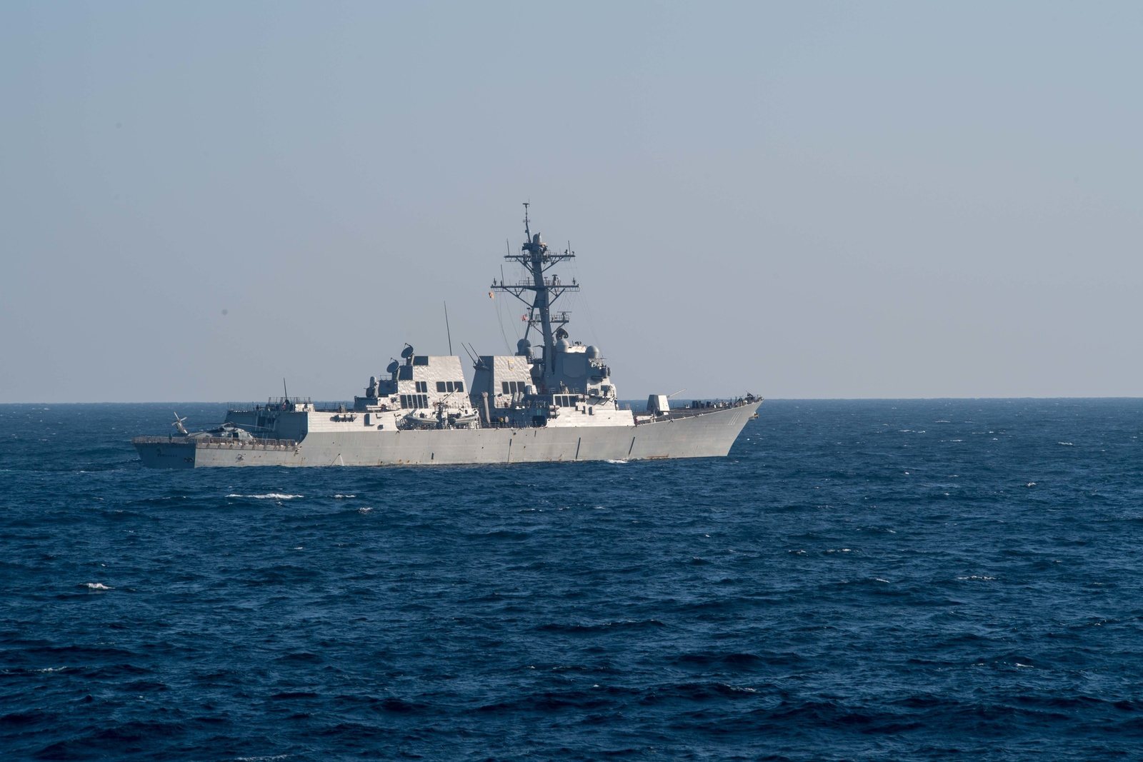 Spruance at sea