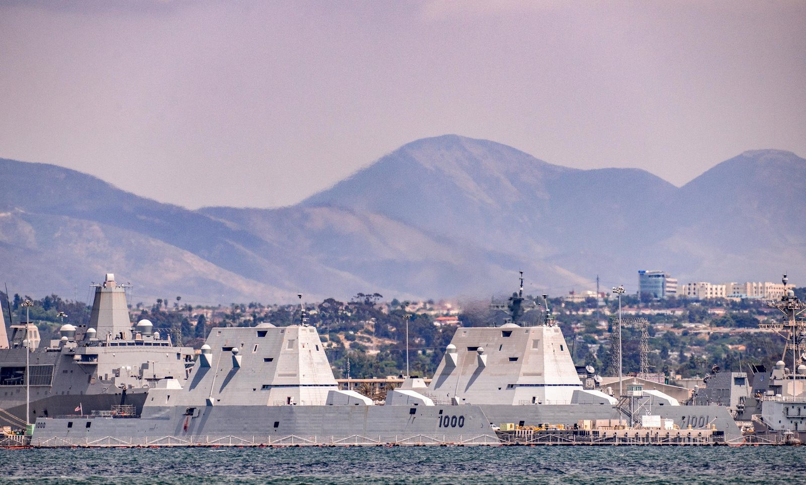Zumwalt in port