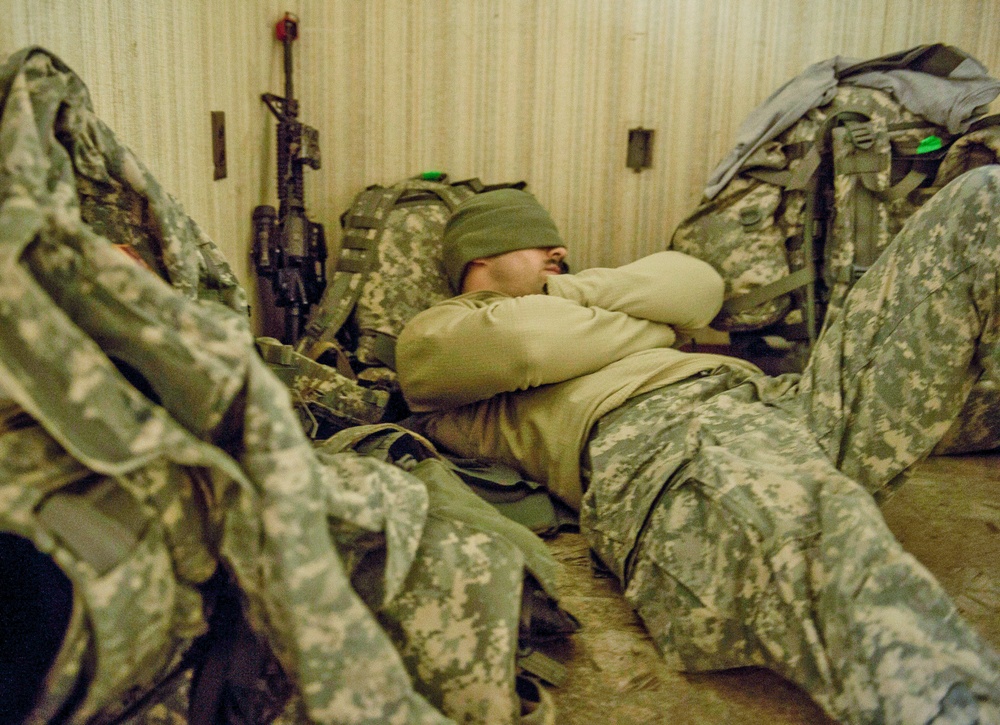 Sleep when you can, where you can