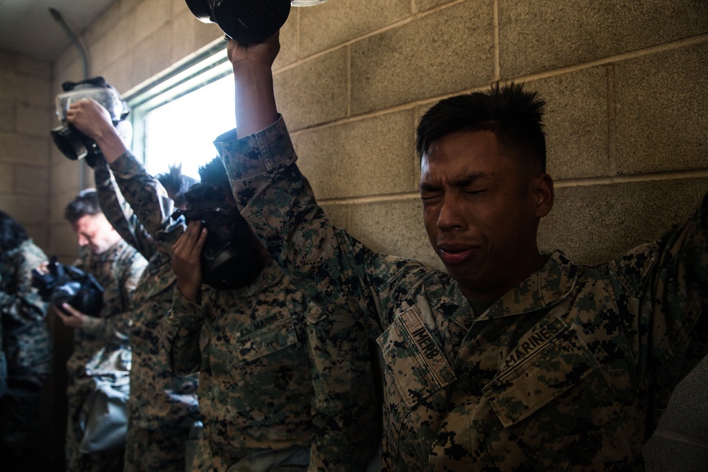 Corporals Course gas chamber qualification